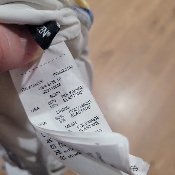 Jantzen Sail Away Stripe Lingerie Mio One Piece Size 16 - Picture 5 of 5